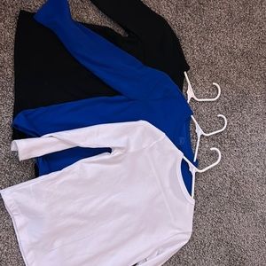 3 tops , long sleeve